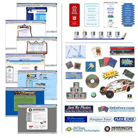 Just a few of the many graphics projects we've done.